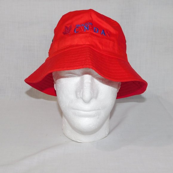 Molson Canadian Beer Red Promotional Adult Bucket Hat - New Unused - Picture 4 of 7